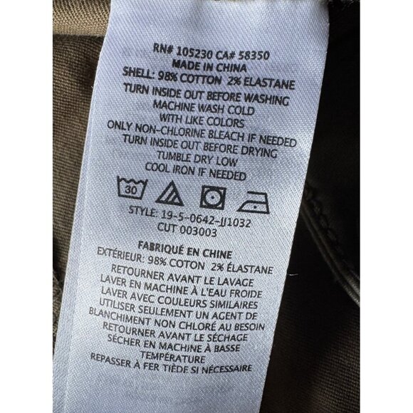 Joie Women's Sz 27 Park Mid Rise Coated Skinny Pants in "Fatigue" Green Pants - Picture 7 of 16